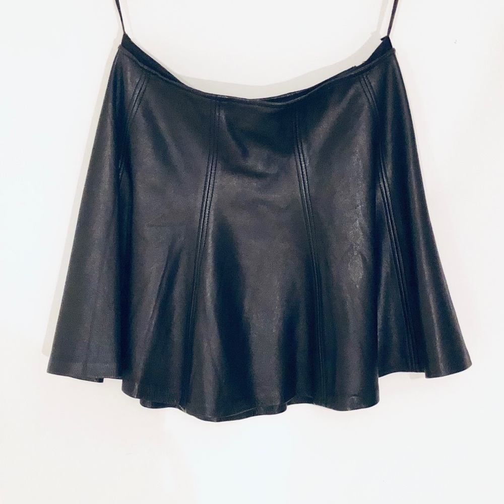 Vintage Ralph Lauren Polo Lambskin Skirt